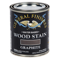 General Finishes 1 Pt Graphite Wood Stain Water-Based Penetrating Stain WJPT